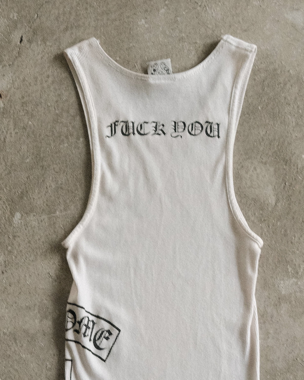 Vintage Chrome Hearts Fuck You tank top