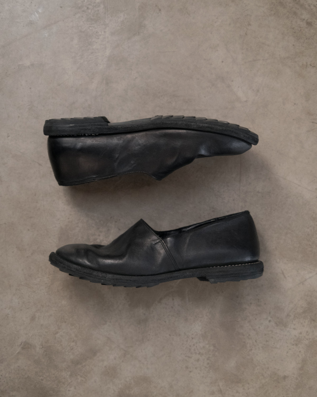 GUIDI Leather Loafer Shoes