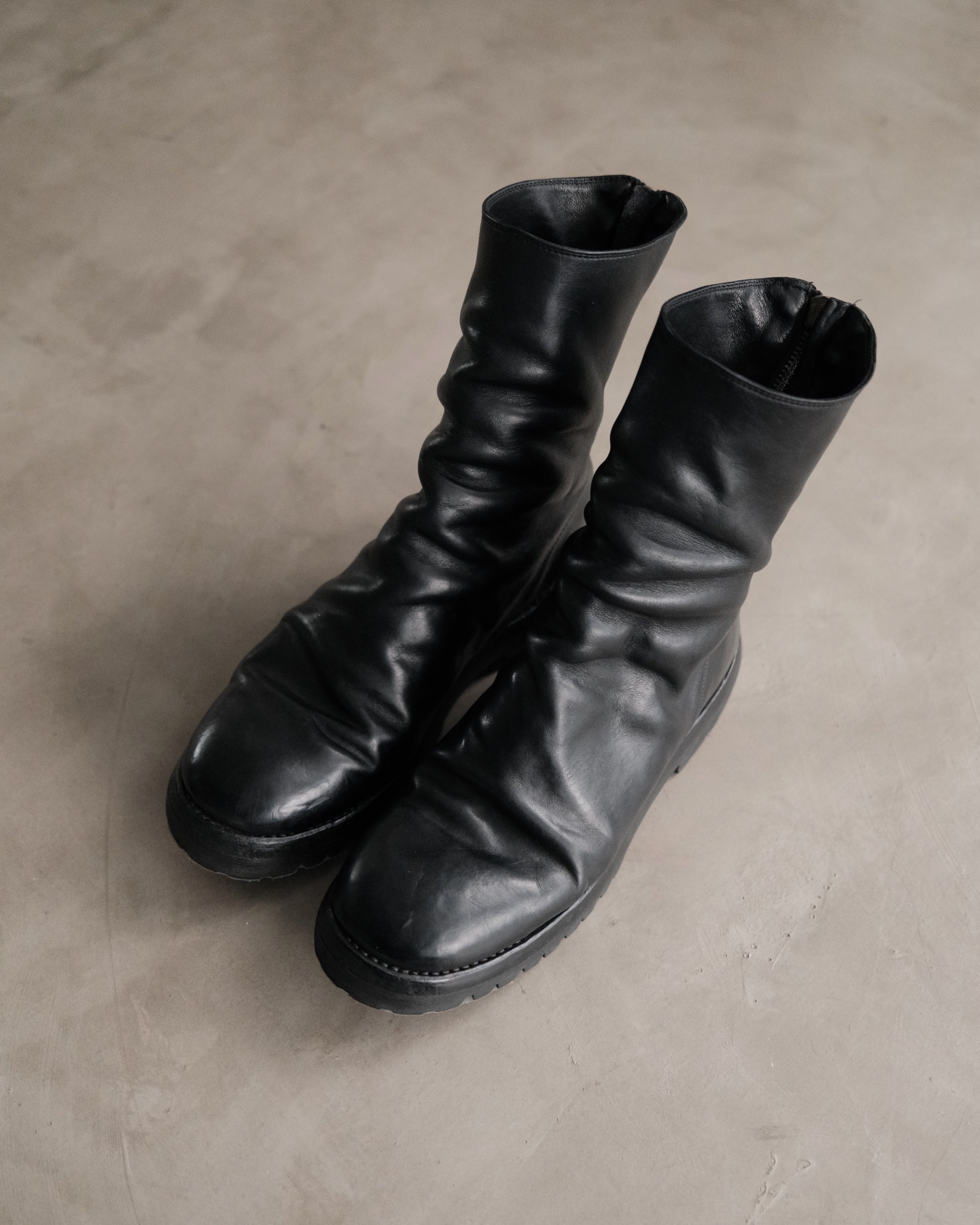 GUIDI 788V Back-zip Boots With Vibram Sole – Around The Shoes