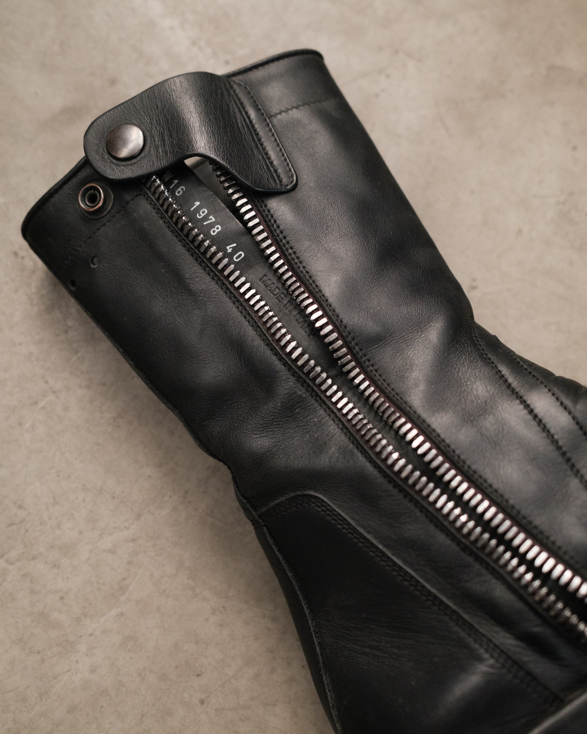 FW16 RICKOWENS Leather Creeper Boots