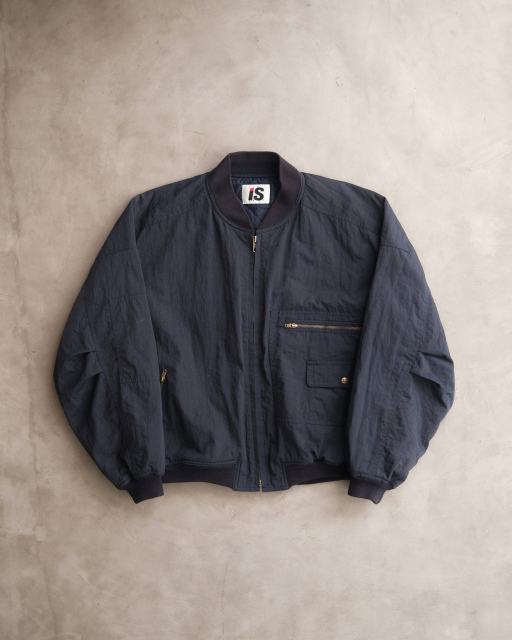 Vintage 80s Issey Miyake Tsumori Chisato Bomber Navy Jacket