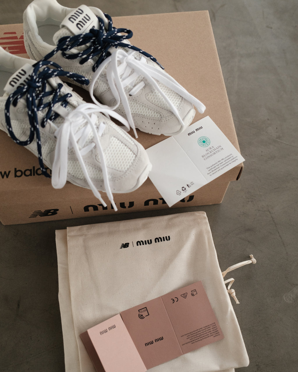 NEW BALANCE x MIU MIU White Sneaker