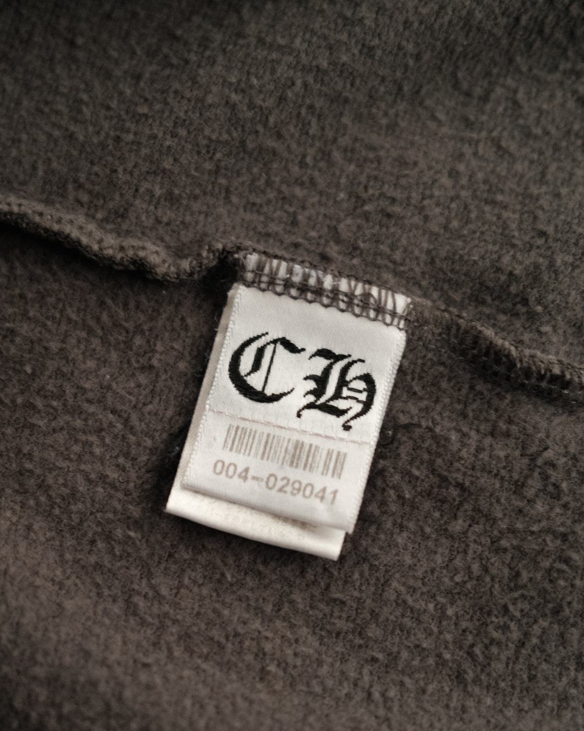 CHROME HEARTS Blue Floral Cross Logo Grey Zip Up Hoodie
