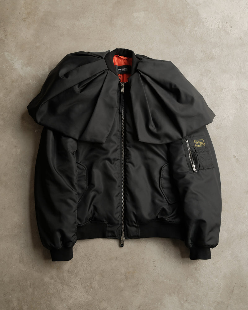 RAF SIMONS AW22 "BOMBER WITH COUTURE DRAPE"