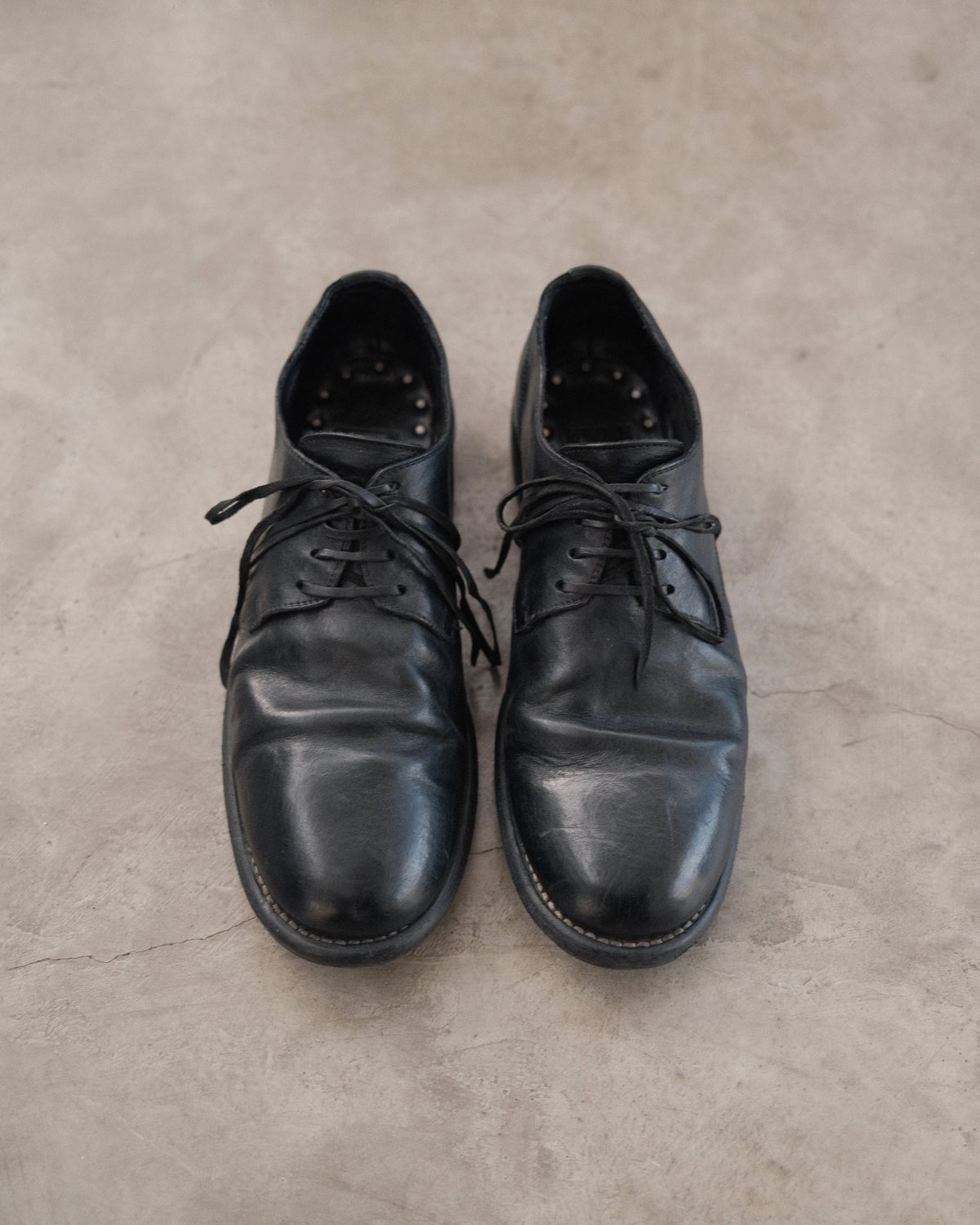 GUIDI 992 Leather Derby Shoes