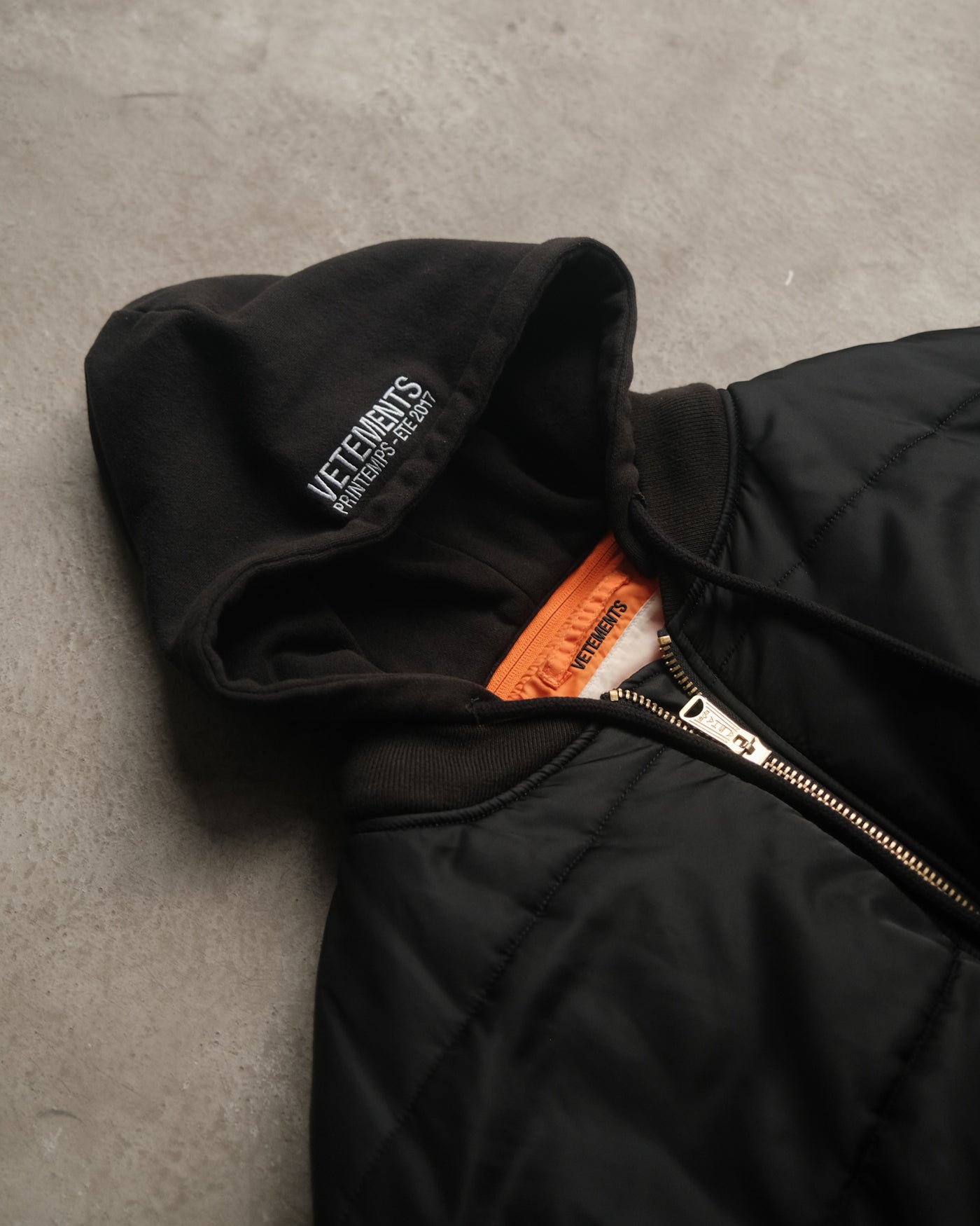 Vetements SS17 Reverside Flag Bomber