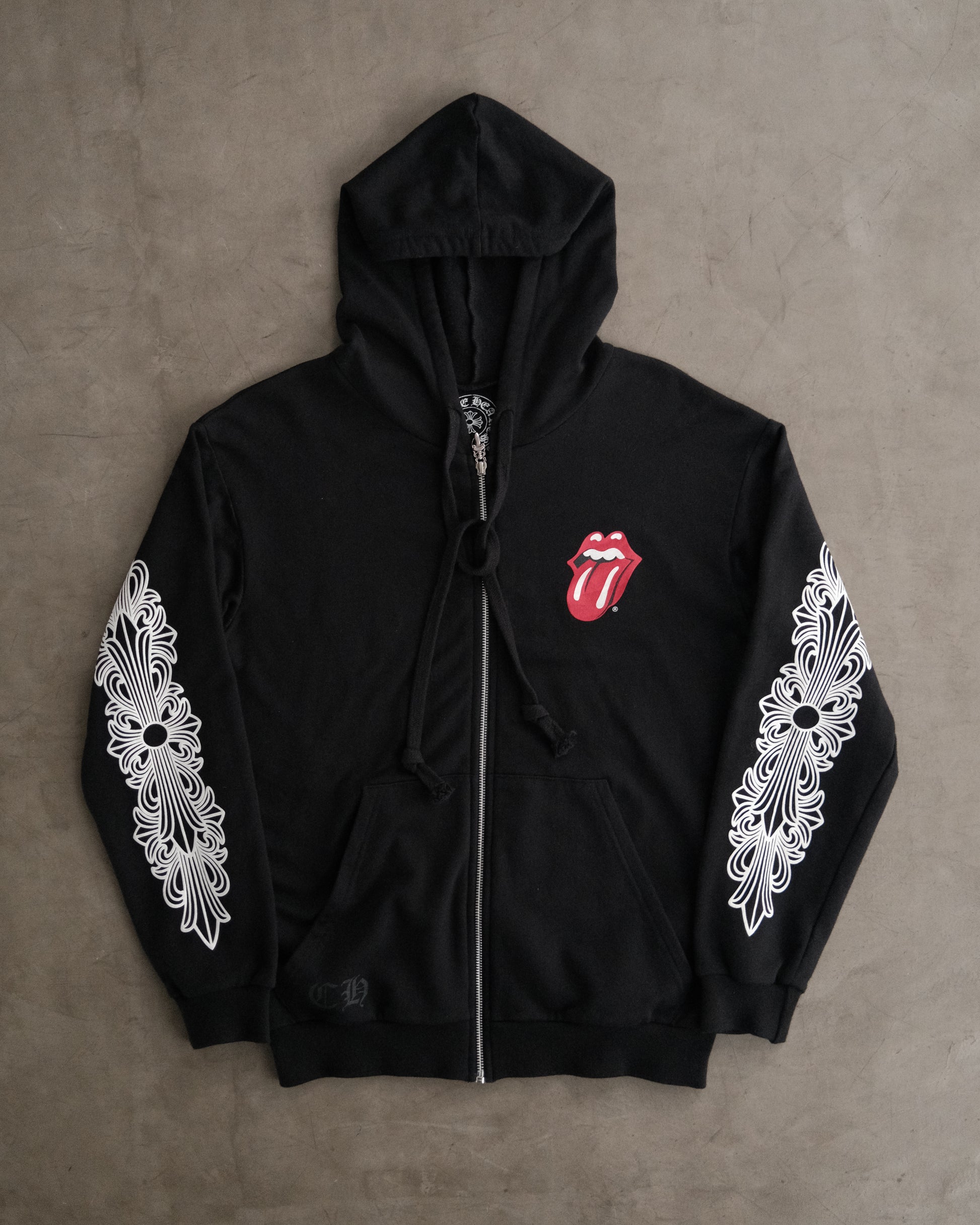 Chrome Hearts Rolling Stones Zip-Up Hoodie