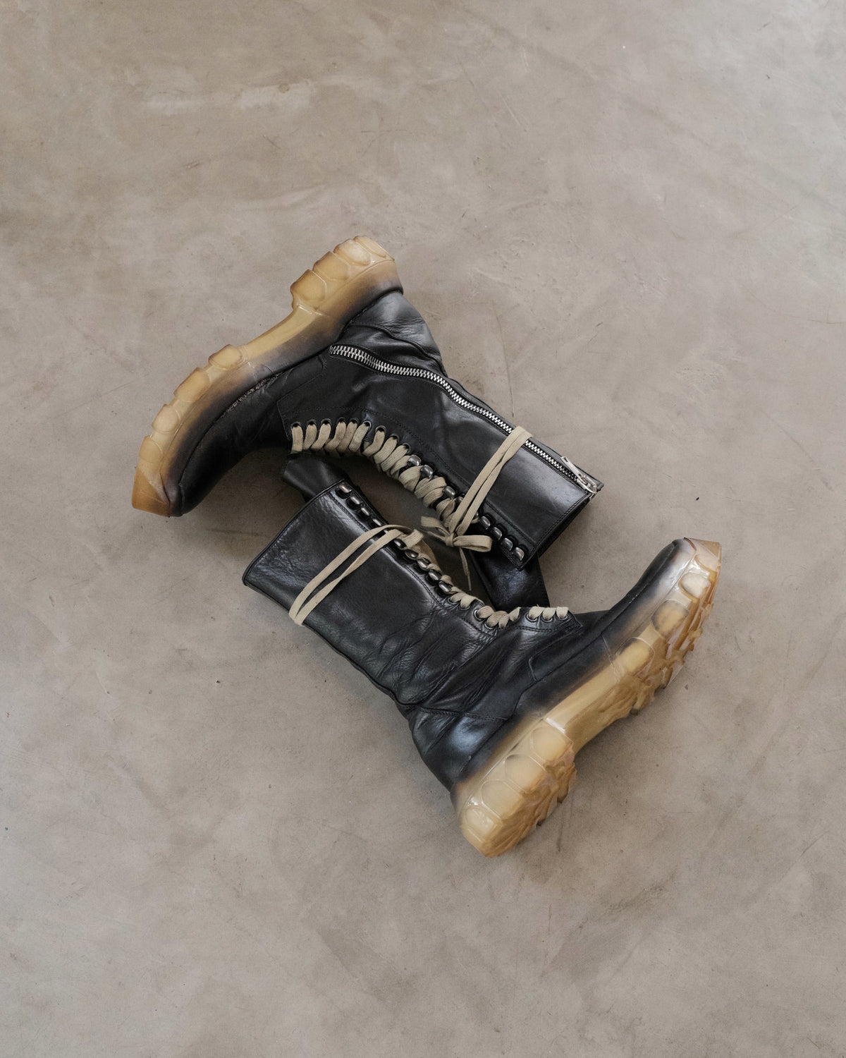 AW18 RICKOWENS ‘Sisyphus’ Tractor Boots