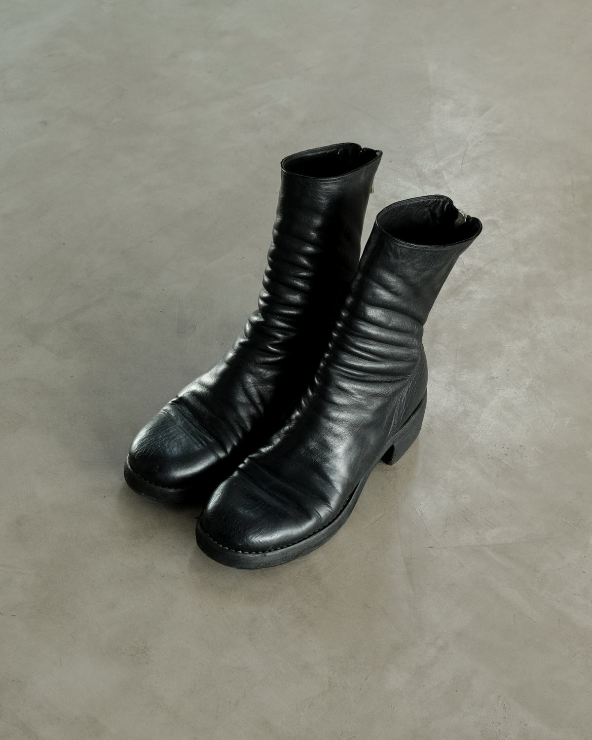 GUIDI 788 Leather Back Zip Boots