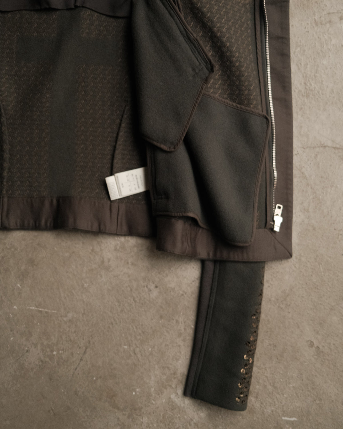 Rick Owens “SPHINX” FW15 Embroidered Sequin Biker Jacket