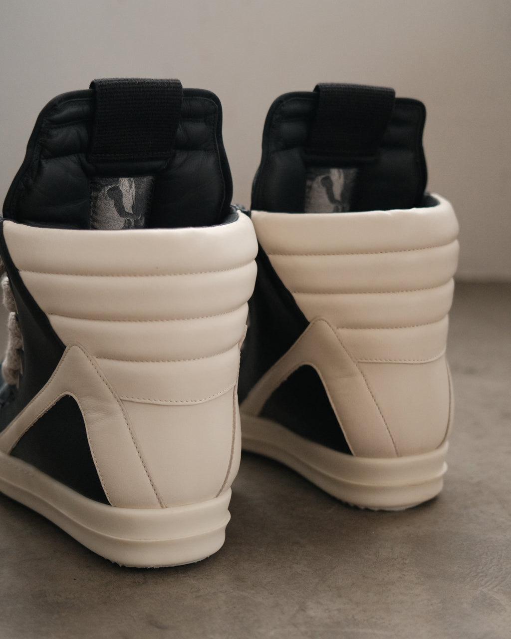 RICK OWENS SS25 Geobasket Jumbo Lace Sneaker