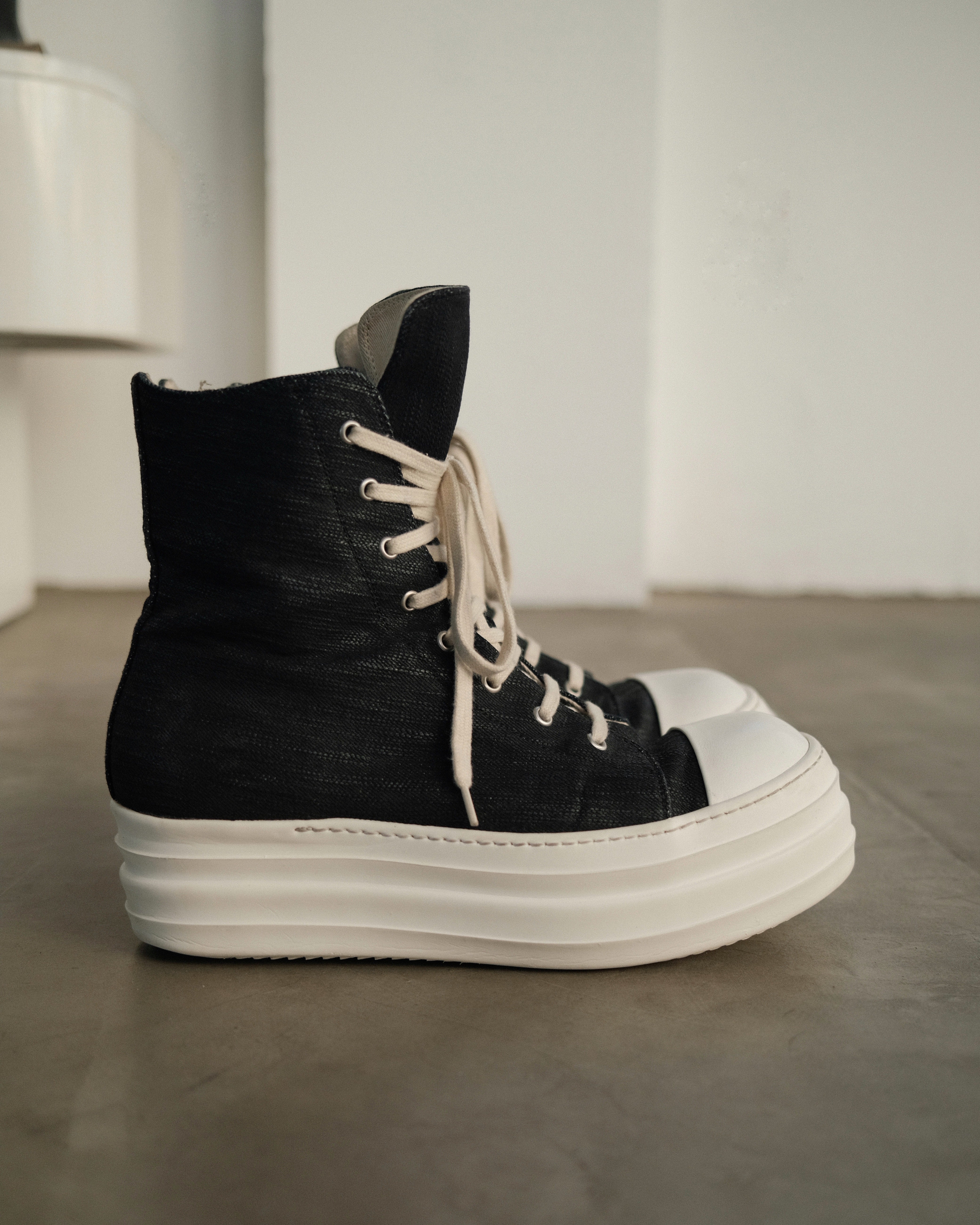 RICK OWENS Drkshdw Double Bumper Ramones Sneakers – Around The Shoes