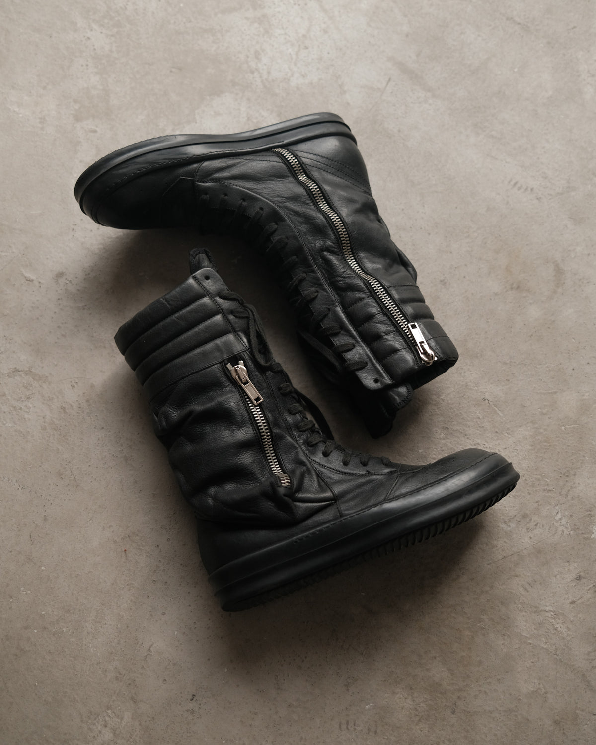 Rick Owens Early Archive Cargobasket / First Generation Black Warrior Boots.