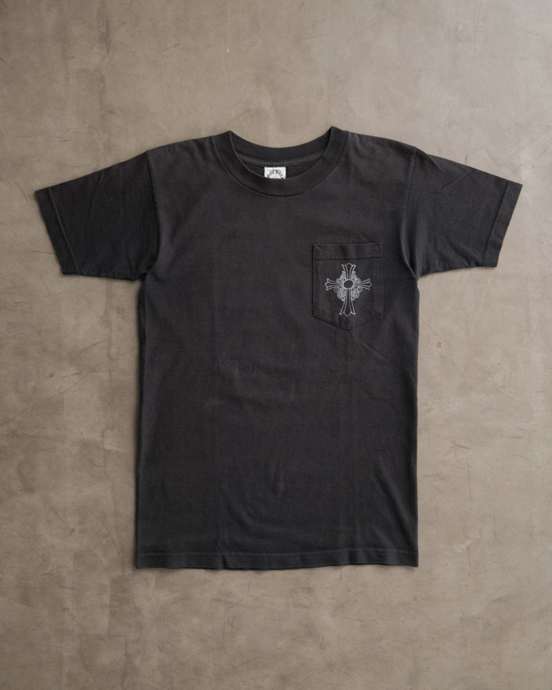 Vintage CHROME HEARTS New York Cross Logo Pocket Tee