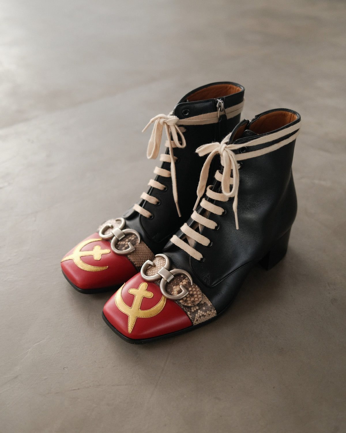 FW17 USSR Cirano Lux Boots by Alessandro Michele