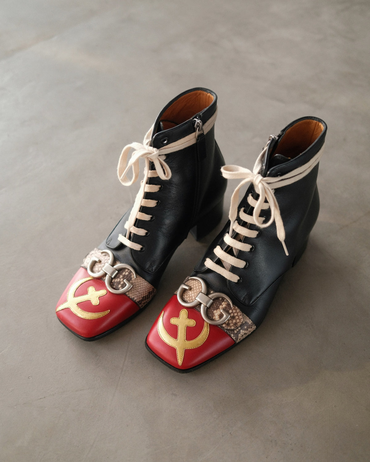 FW17 USSR Cirano Lux Boots by Alessandro Michele