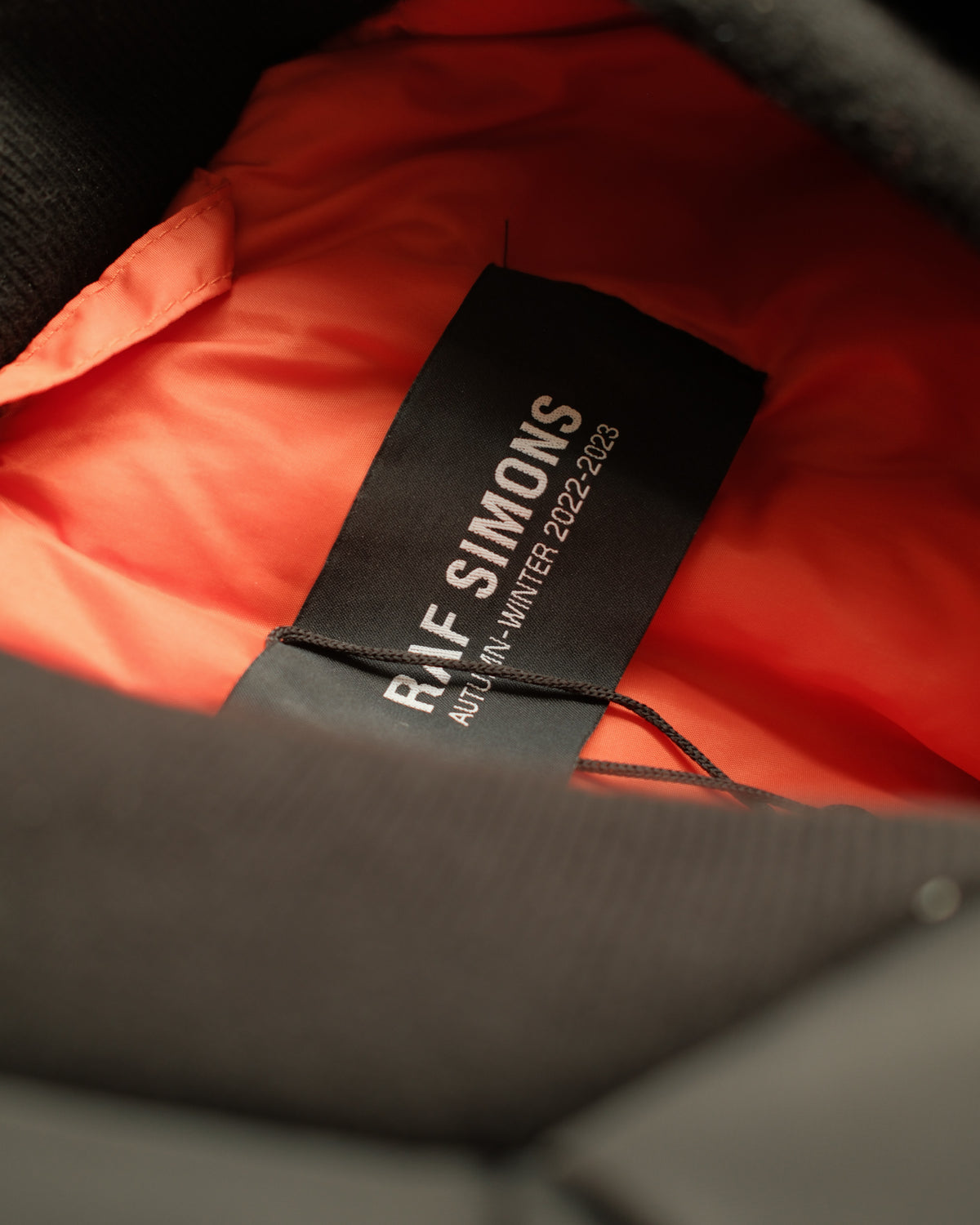 RAF SIMONS AW22 "BOMBER WITH COUTURE DRAPE"
