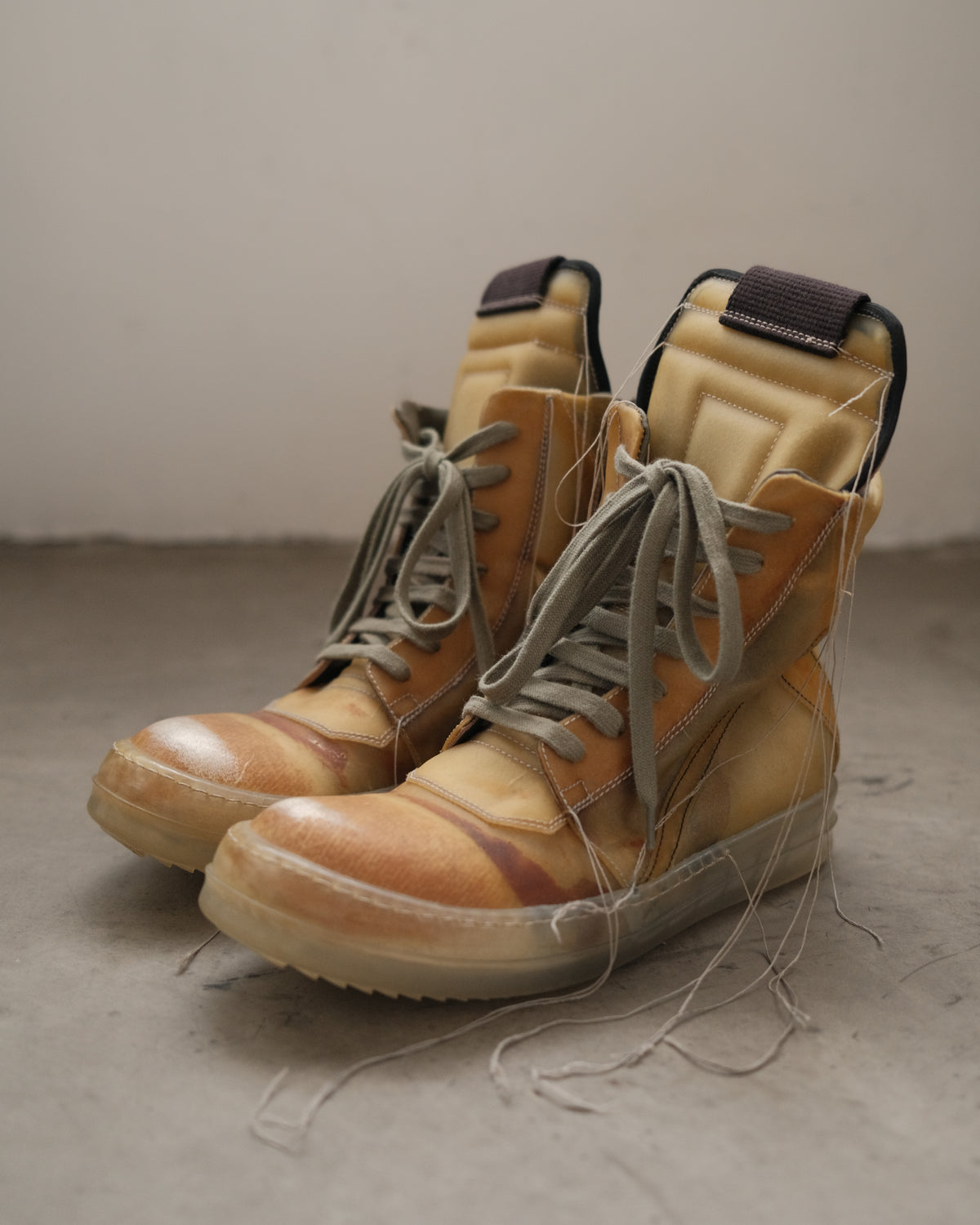 RICK OWENS SS19 Babel Geobasket Sneakers