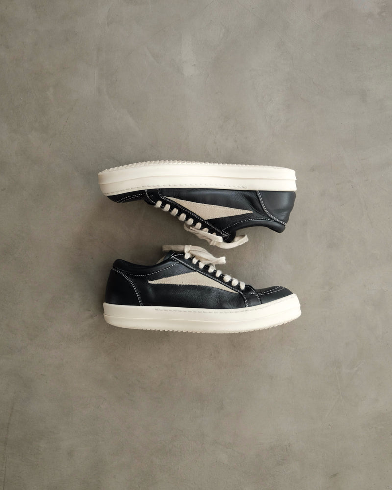 RICK OWENS FW22 Strobe Vintage Black Low Top