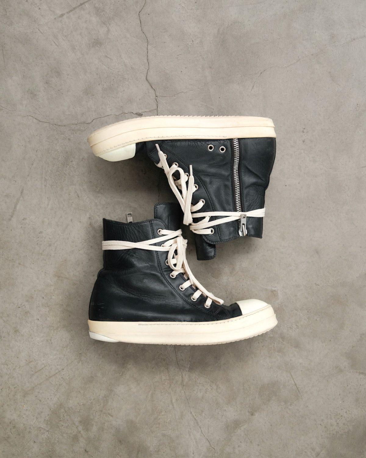 RICKOWENS SS16 Mainline High - Top Ramones