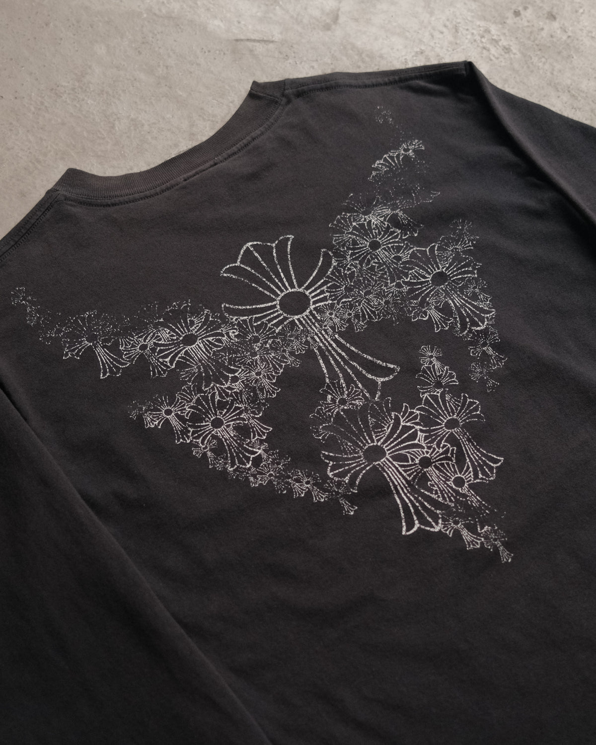 VINTAGE CHROME HEARTS ANGEL WINGS CEMETERY LONG SLEEVE