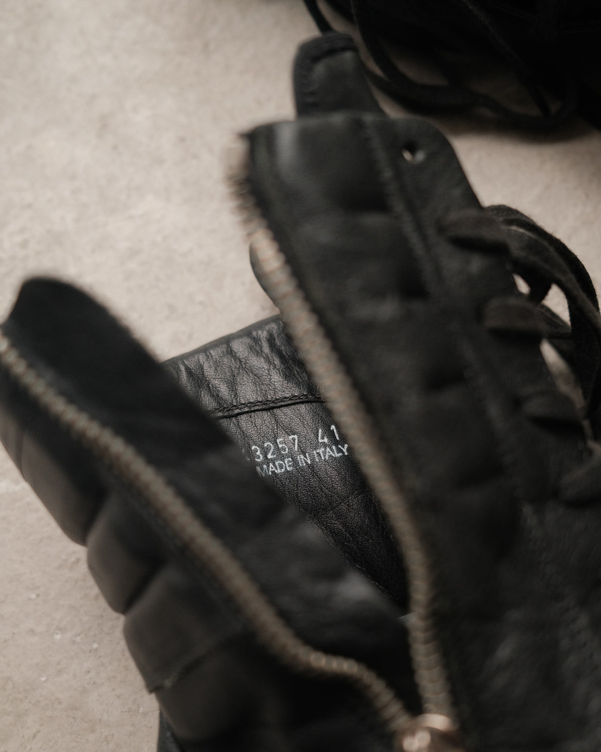 Rick Owens Early Archive Cargobasket / First Generation Black Warrior Boots.
