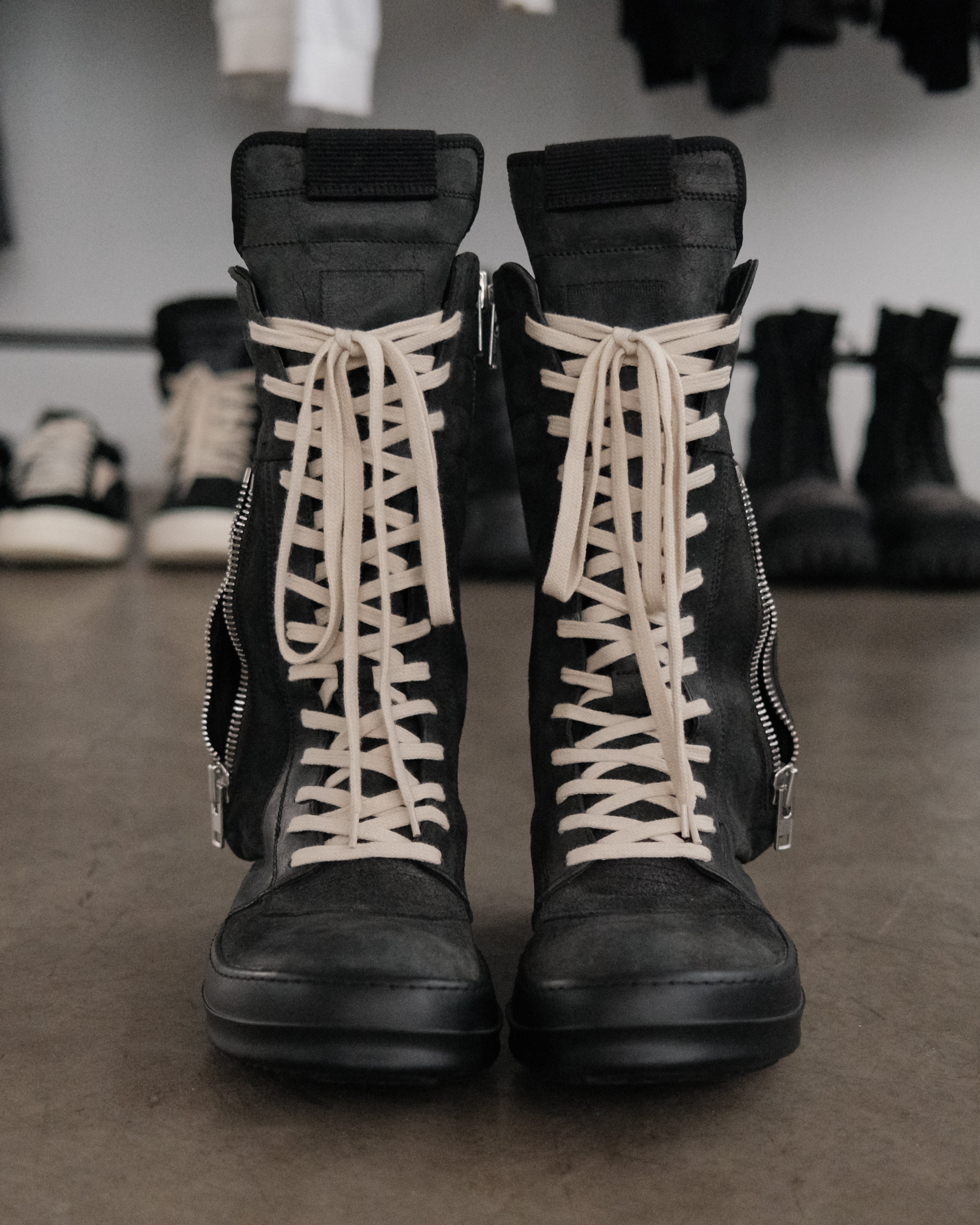RICK OWENS FW15 Archived Cargo Basket Boots – Around The Shoes