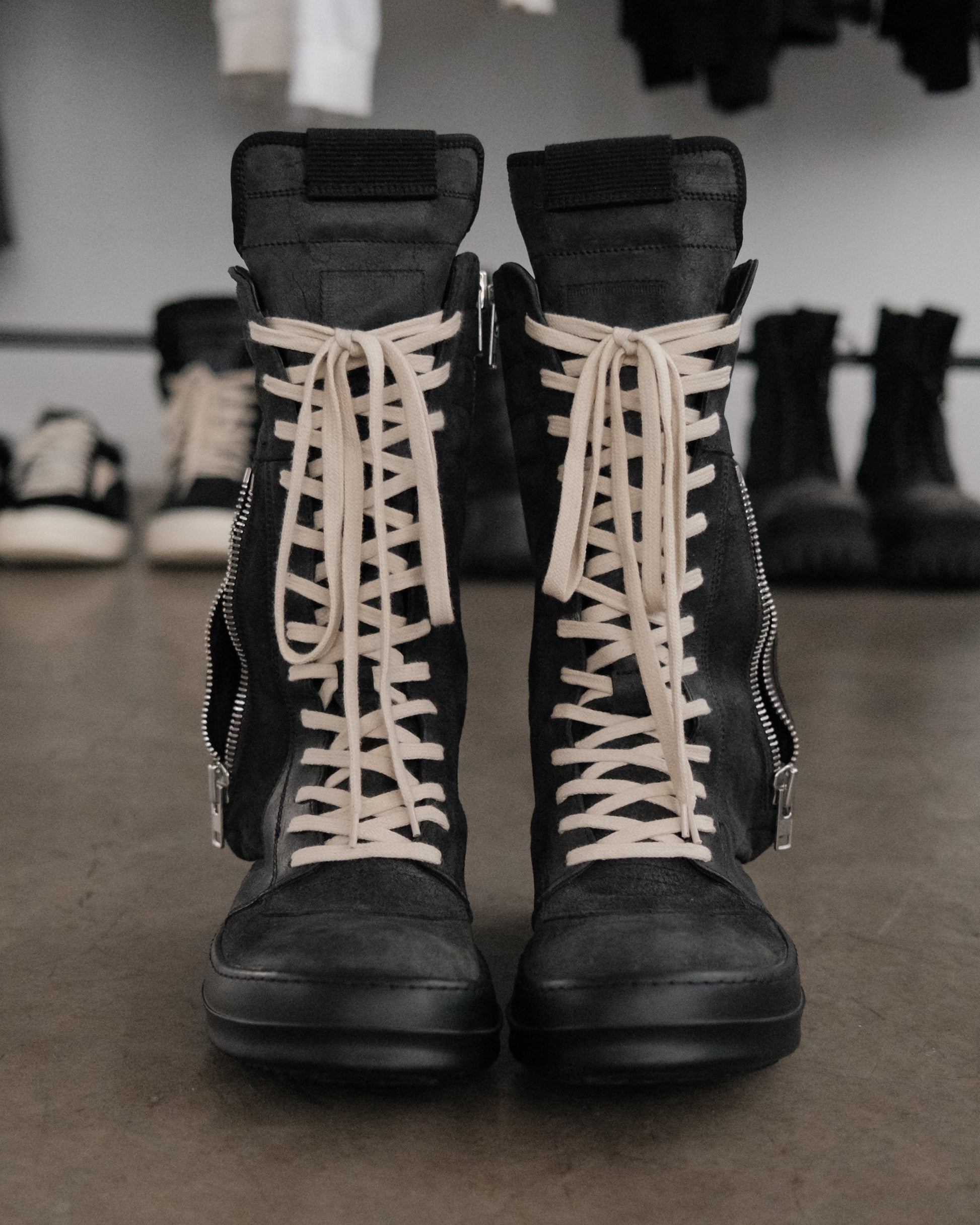 RICK OWENS FW15 Archived Cargo Basket Boots