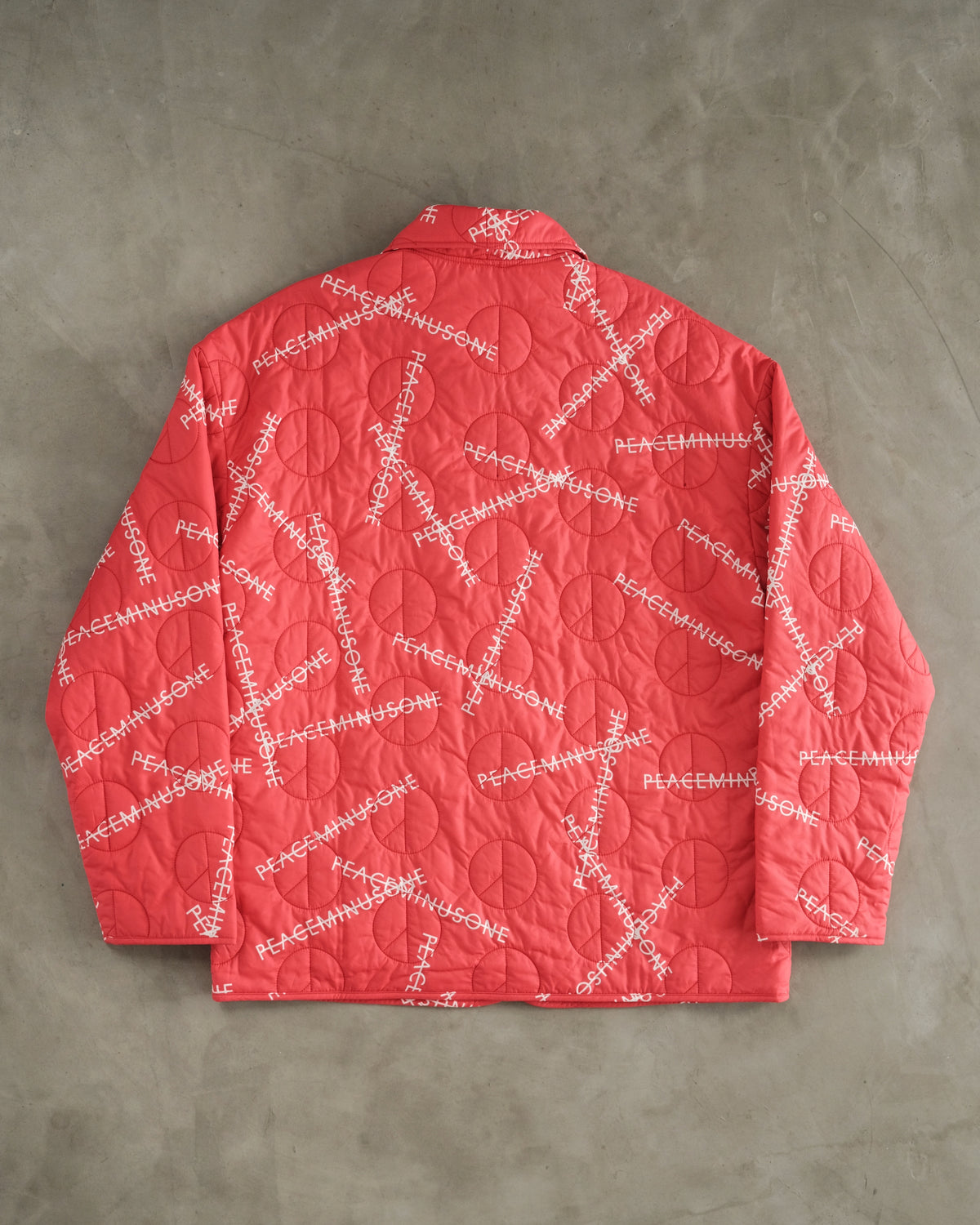 PEACEMINUSONE Red Quilted Jacket