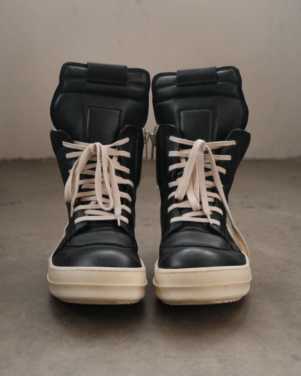 Rick Owens FW15 Geobasket Sneakers.
