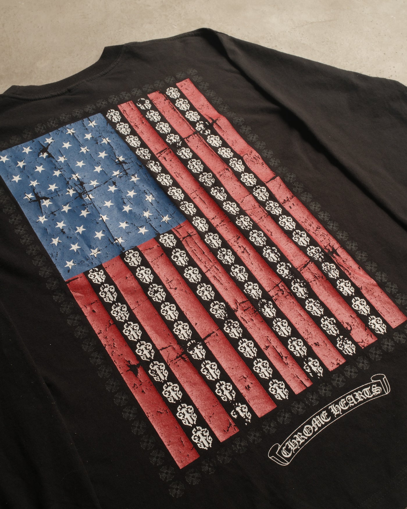 90s Chrome Hearts American Flag Longsleeve