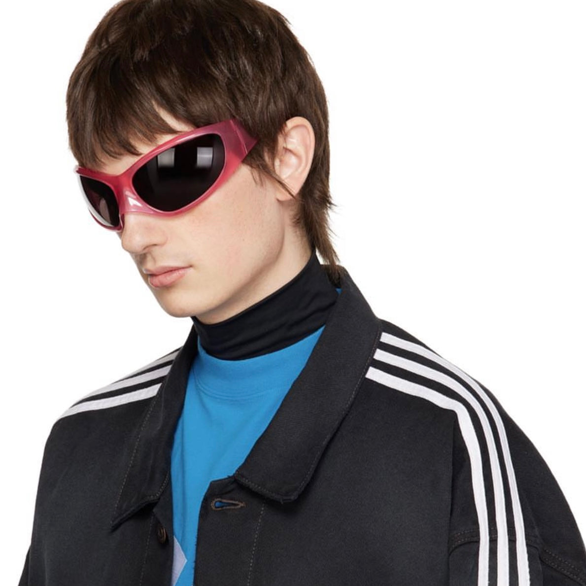 BALENCIAGA Pink Skin XXL Cat Sunglasses