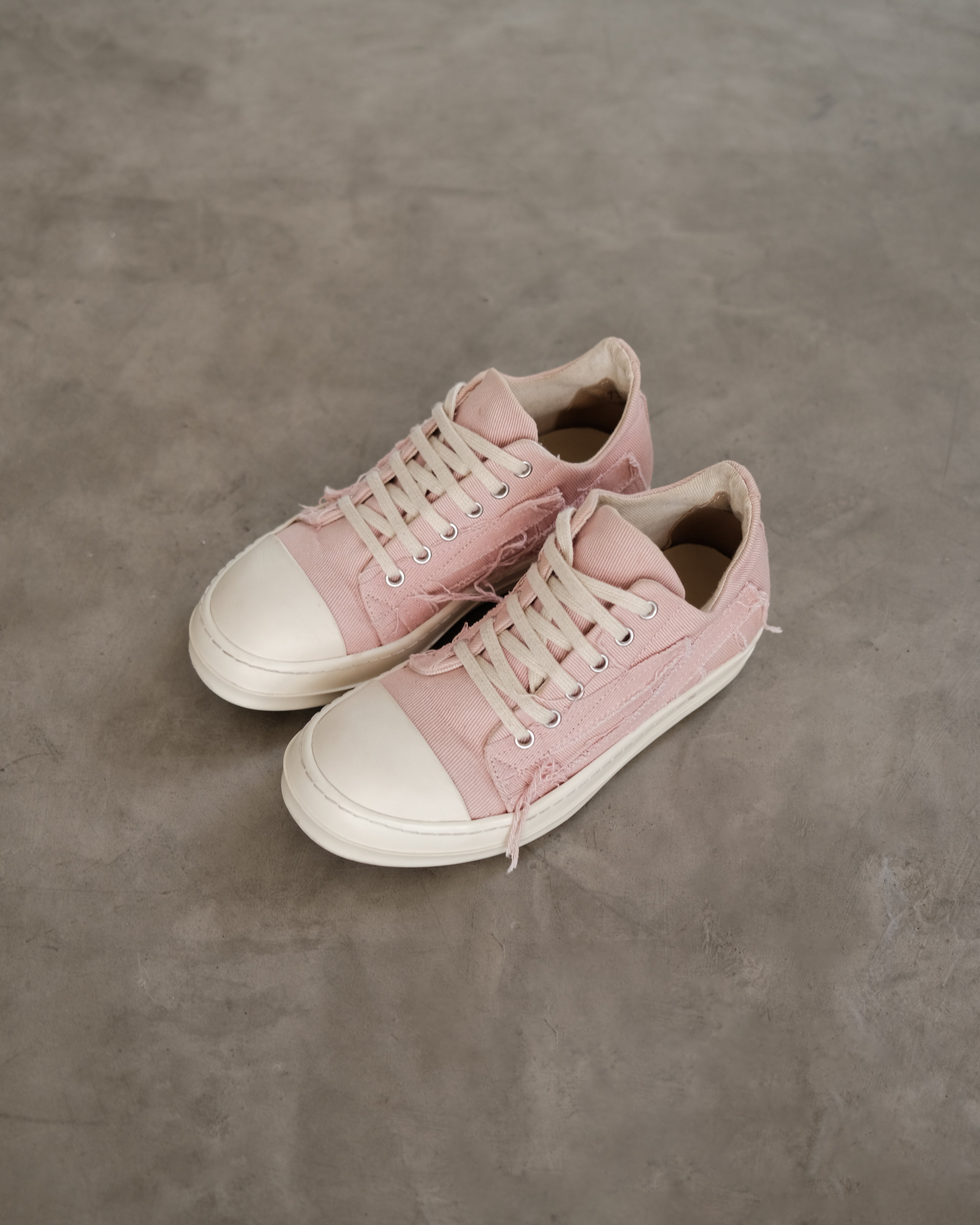 Drkshdw RICK OWENS Slashed Pink Low Sneakers – Around The Shoes
