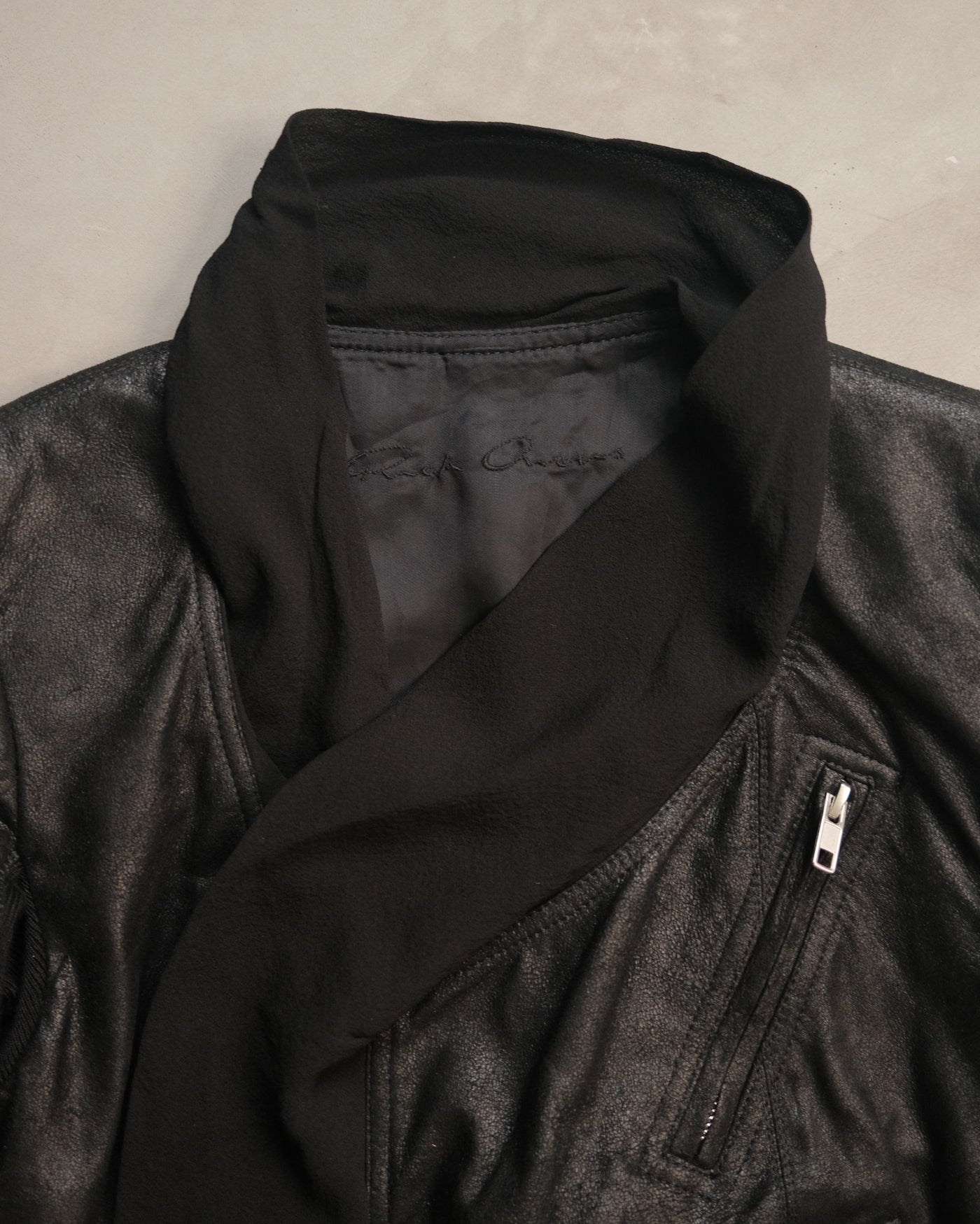 FW15 RICK OWENS
Scarf Biker Jacket