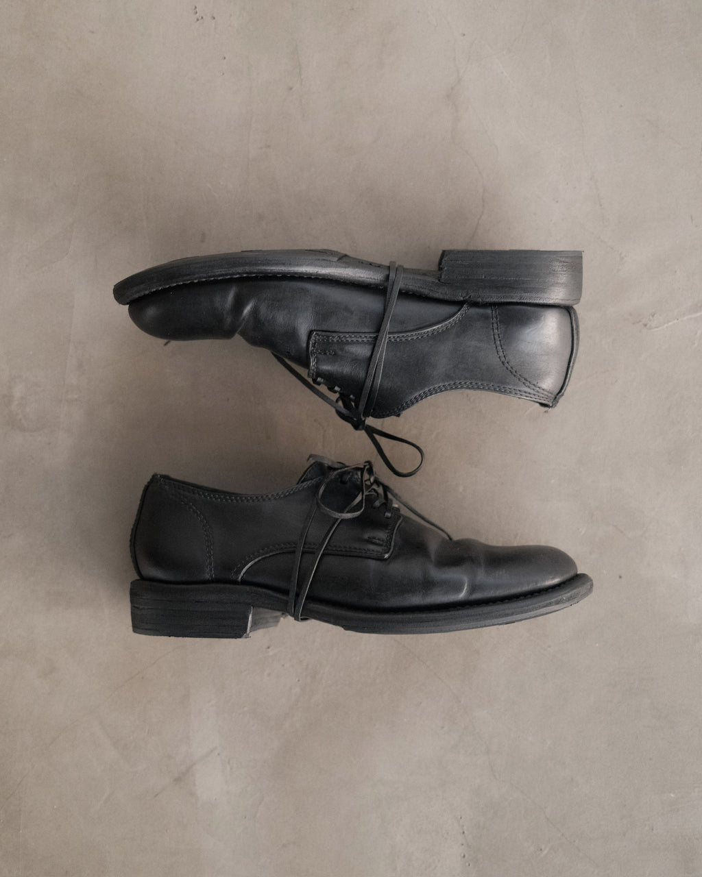 GUIDI 992 Leather Derby Shoes