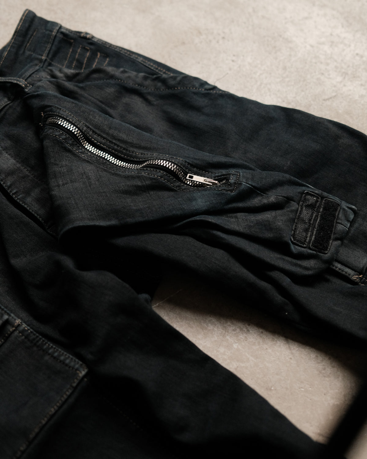 Rick Owens DRKSHDW Waxed Memphis Biker Jeans