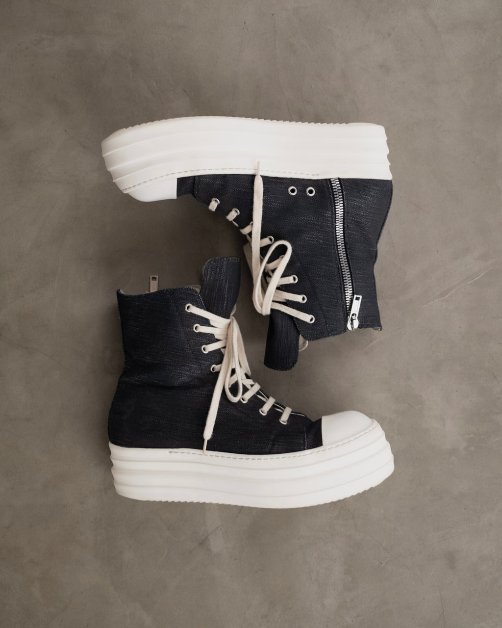 RICK OWENS Drkshdw Double Bumper Ramones Sneakers
