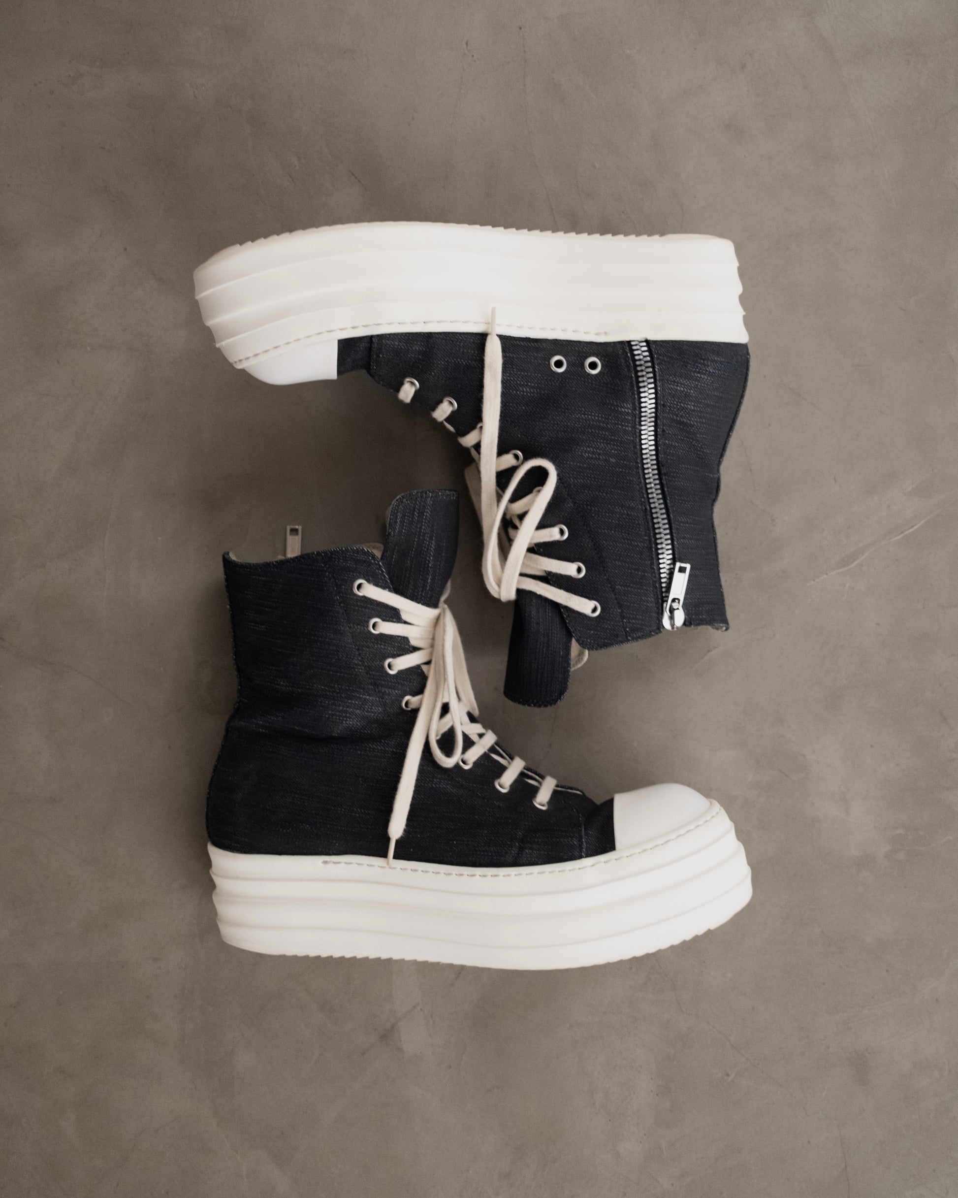 RICK OWENS Drkshdw Double Bumper Ramones Sneakers