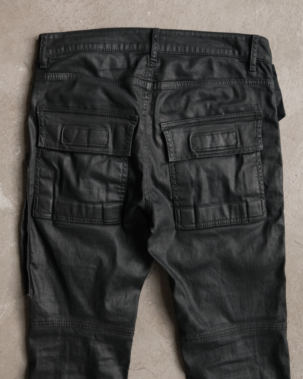 SS19 Rick Owens Drkshdw Wax Hustler Combo Memphis Cut Denim Jeans