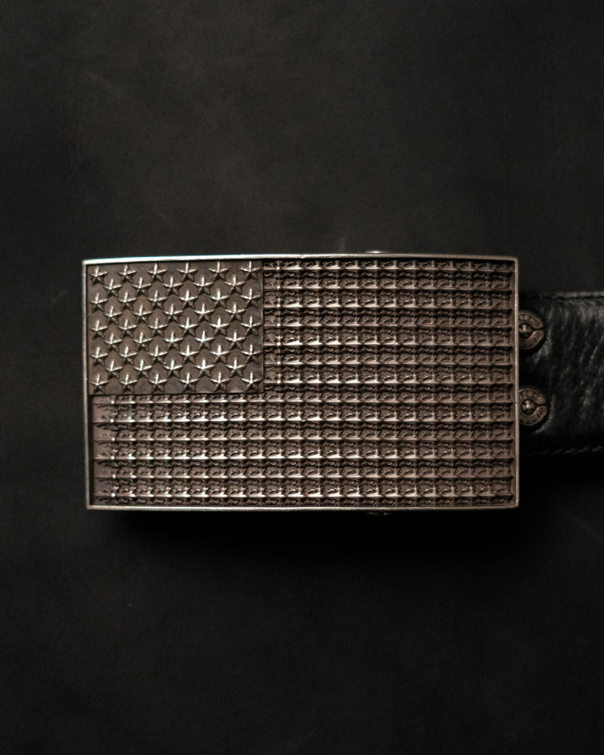 Chrome Hearts AMERICA USA FLAG Solid silver belt buckle