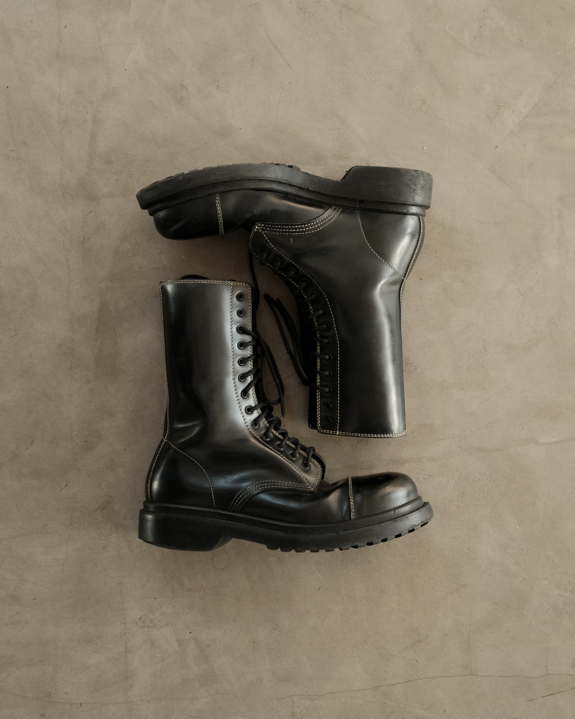 BALENCIAGA Lace Up Boots