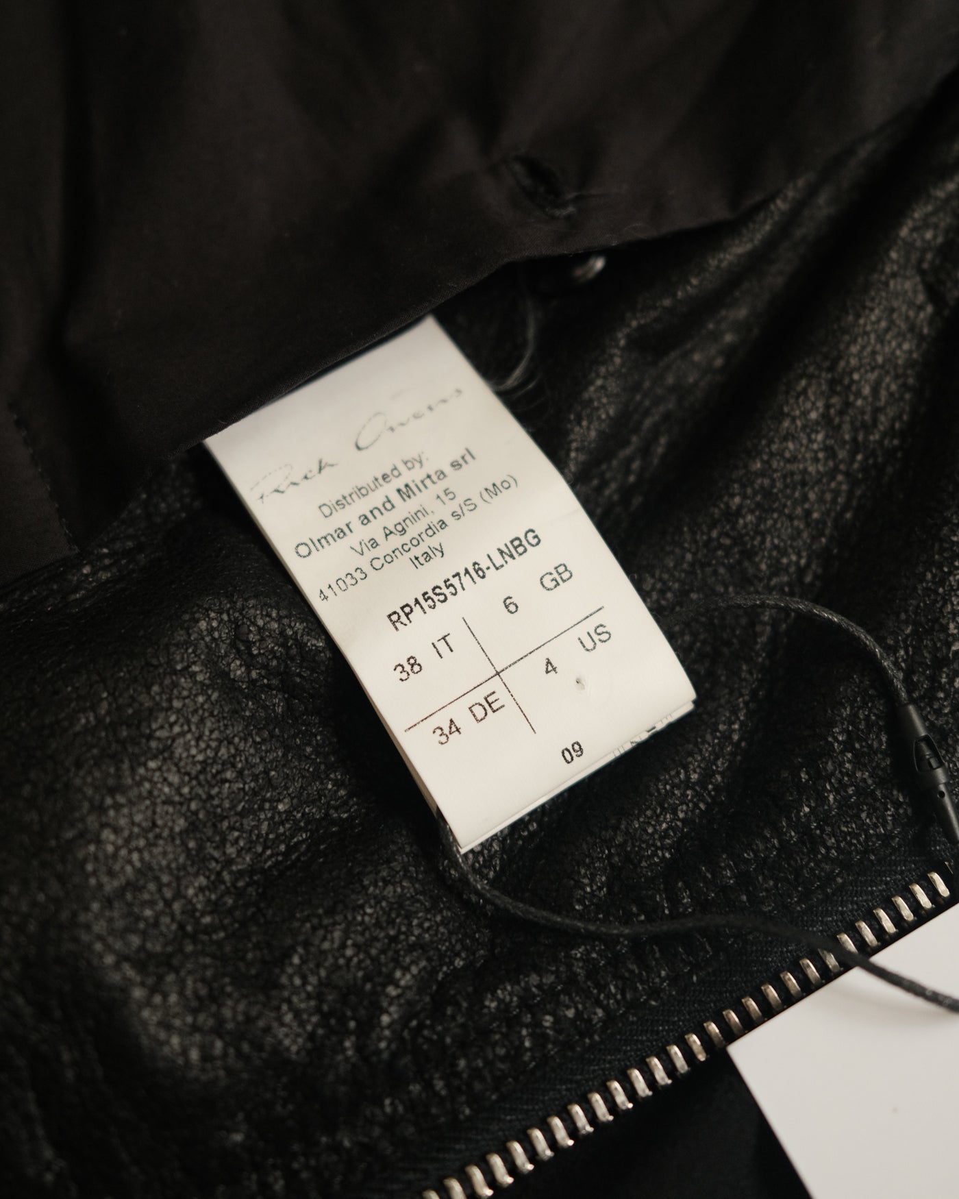FW15 RICK OWENS
Scarf Biker Jacket