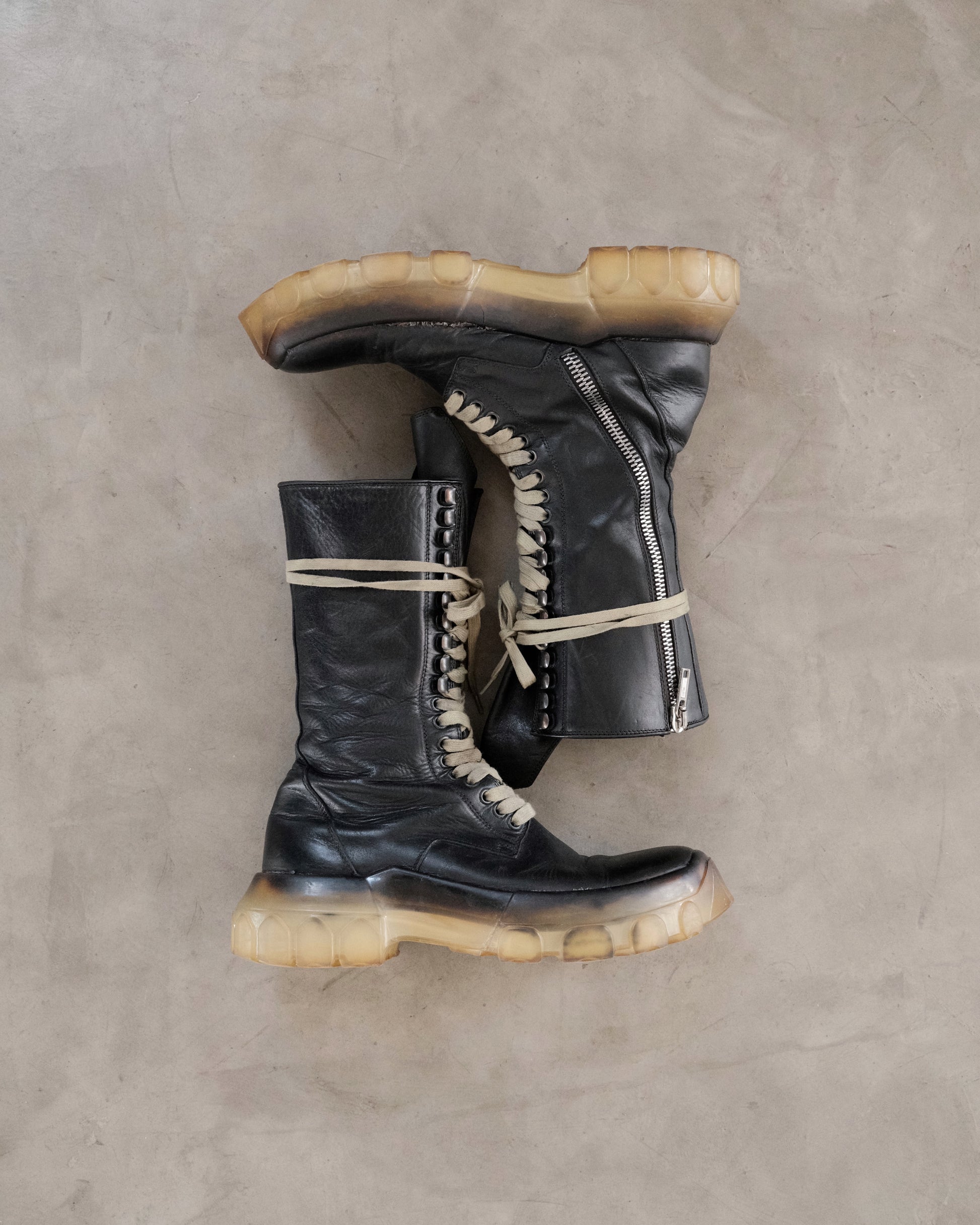 AW18 RICKOWENS ‘Sisyphus’ Tractor Boots
