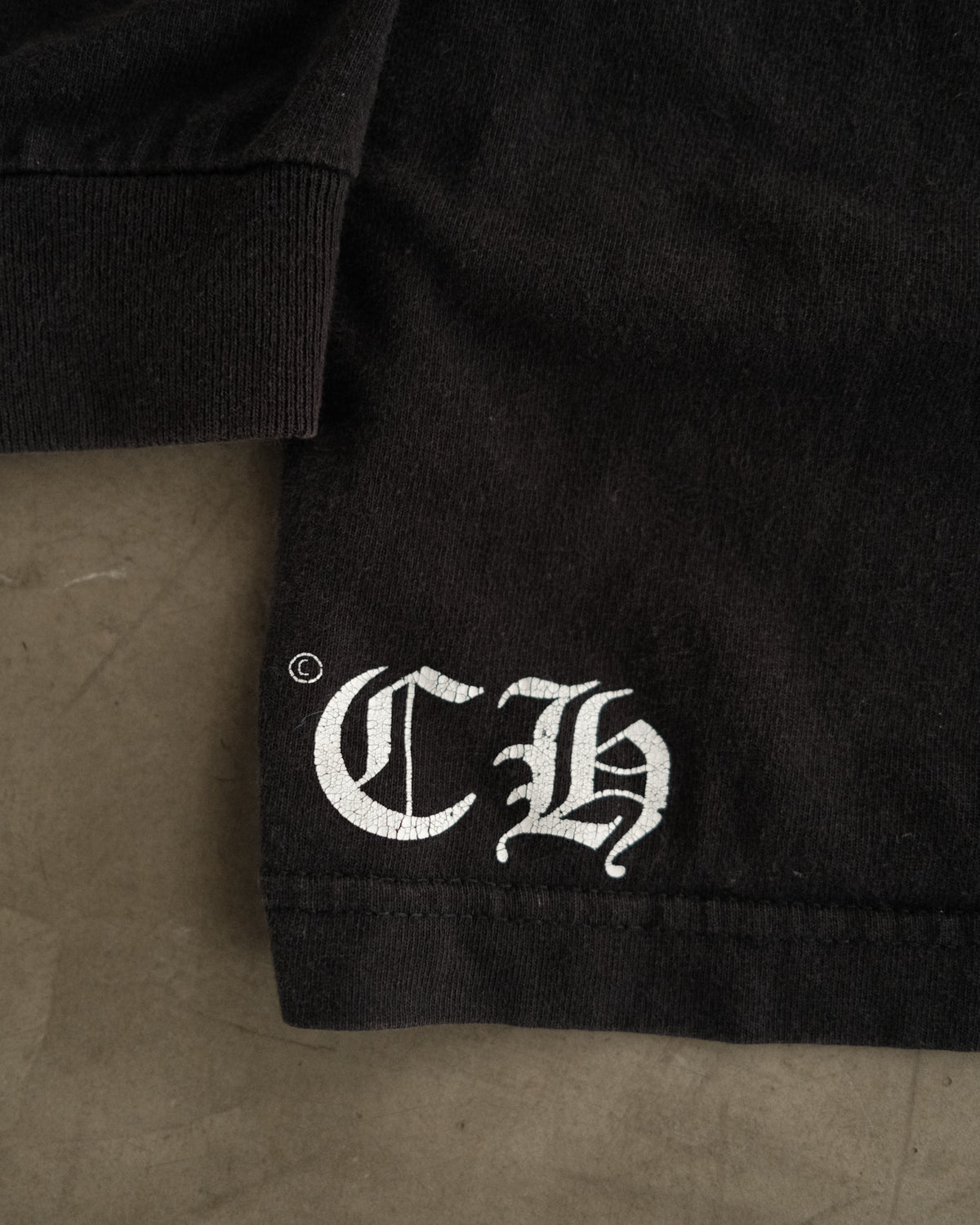 Vintage CHROME HEARTS Old Horse Shoe Logo Long Sleeve