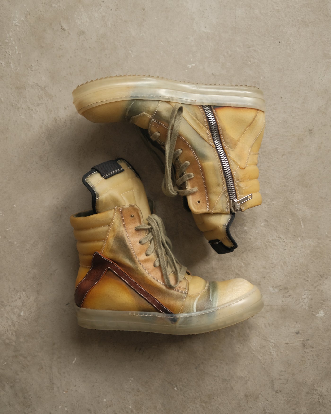 SS19 Rick Owens Babel Geobasket Sneakers