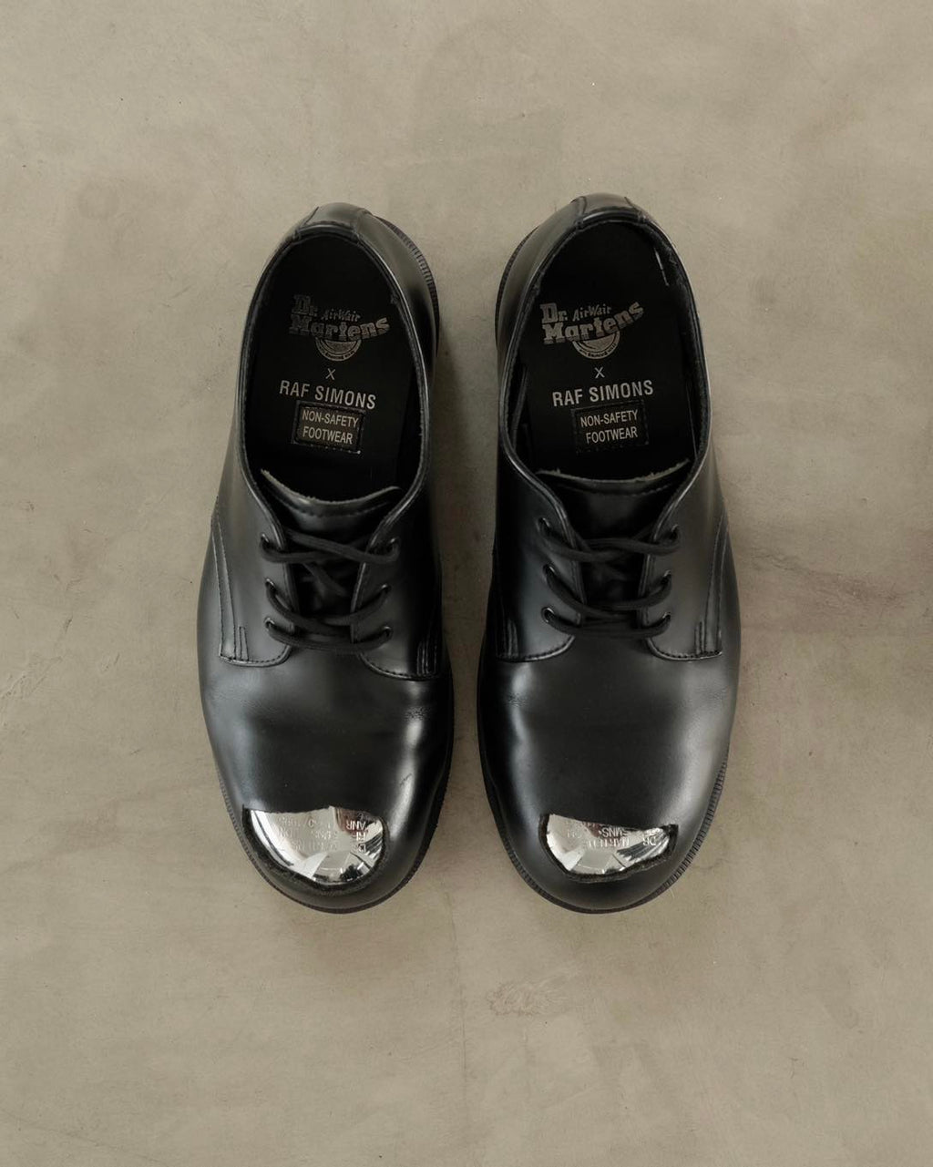 RAF SIMONSX D. MARTENS Cut Out Steel Toe Shoe