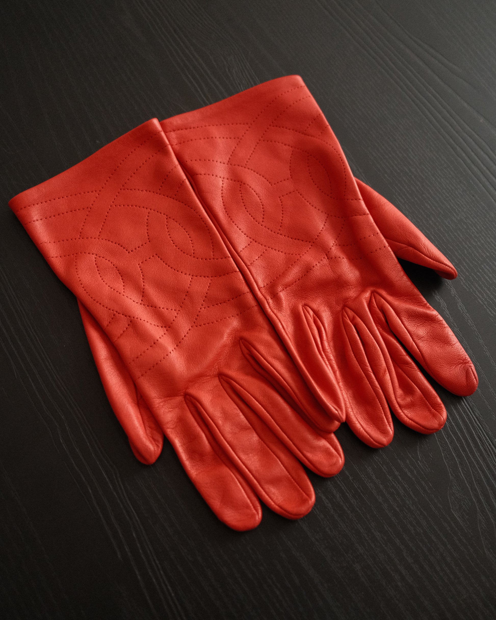 HERMES Leather Gloves