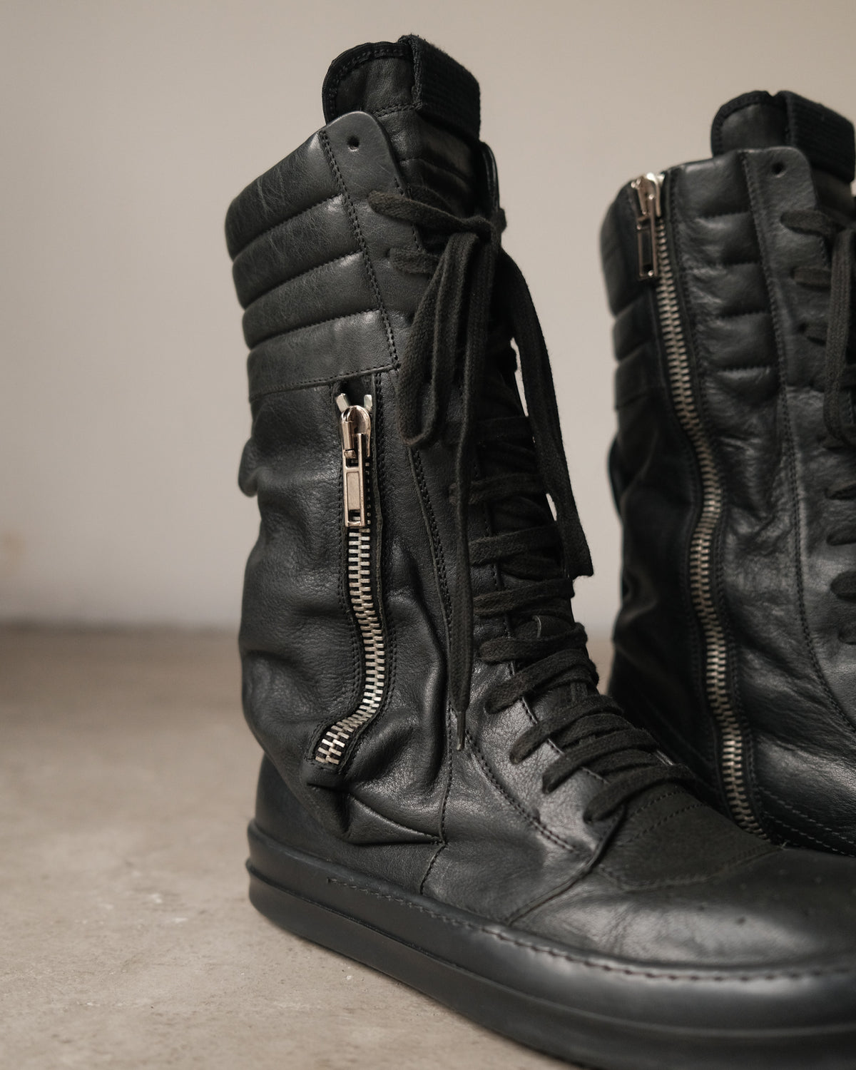 Rick Owens Early Archive Cargobasket / First Generation Black Warrior Boots.