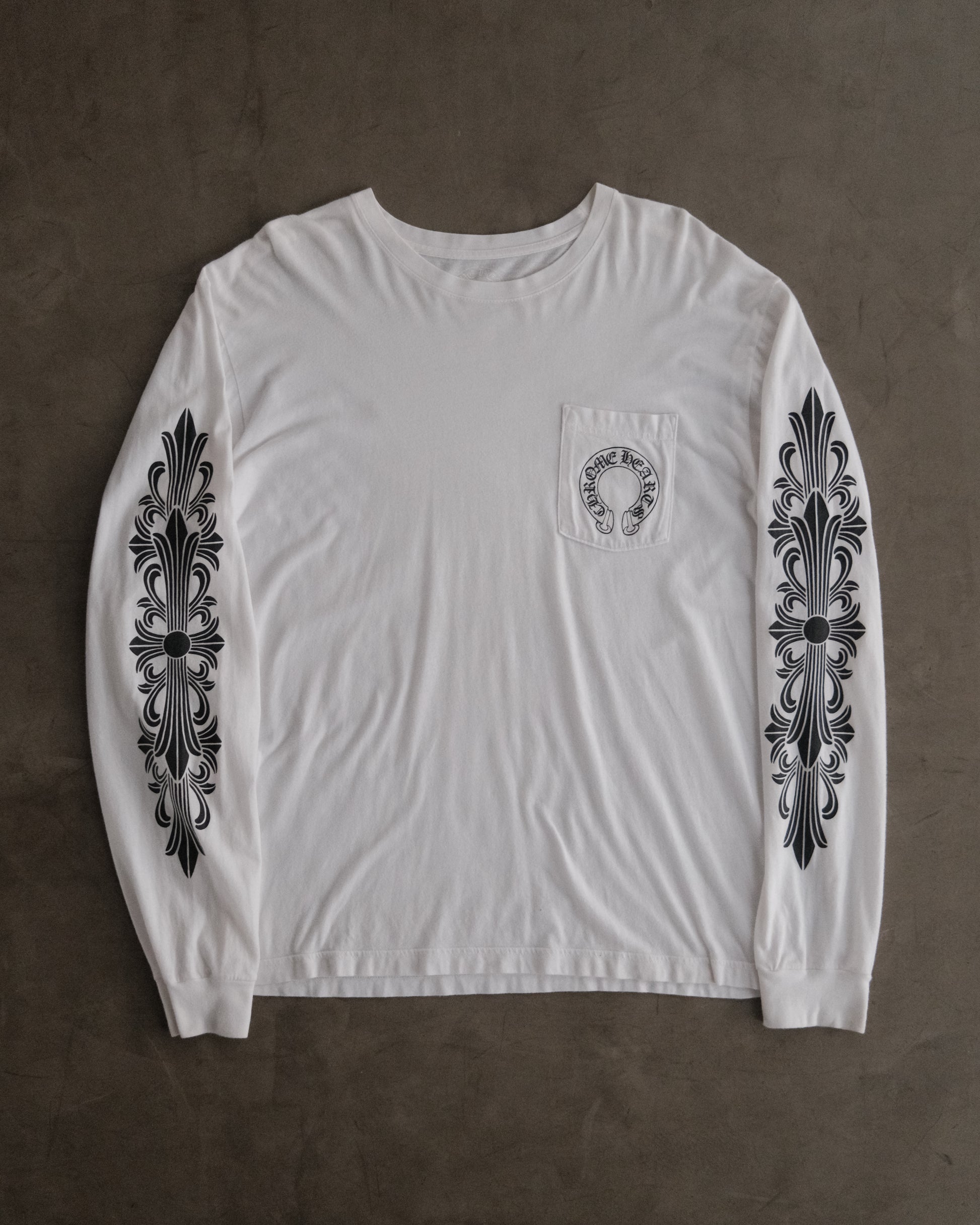 CHROME HEARTS Floral Horseshoe L/S T-Shirt