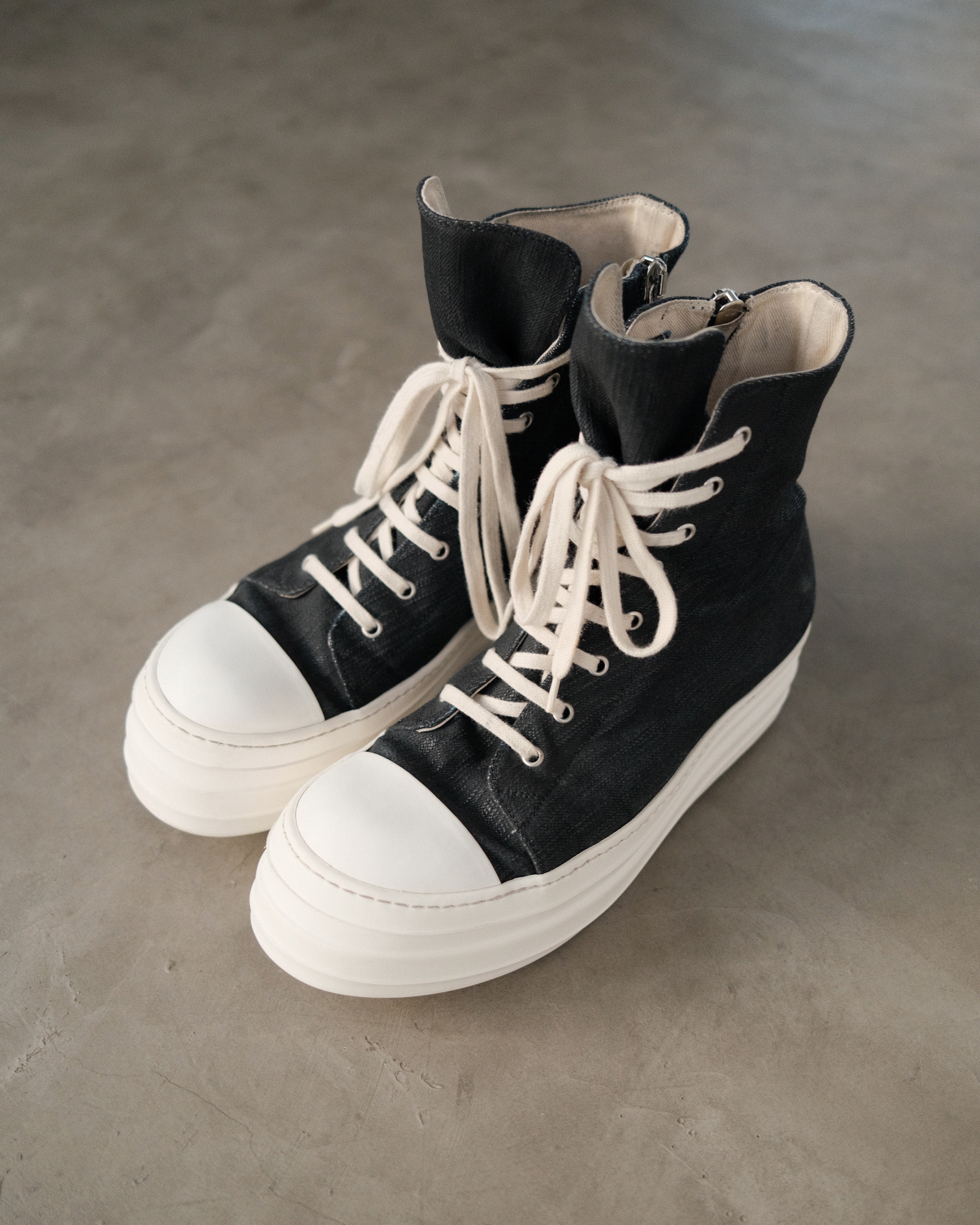 RICK OWENS Drkshdw Double Bumper Ramones Sneakers – Around The Shoes